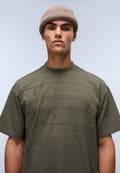 T-shirt a Maniche Corte Braies in Jersey Verde Tea Leaf - 2
