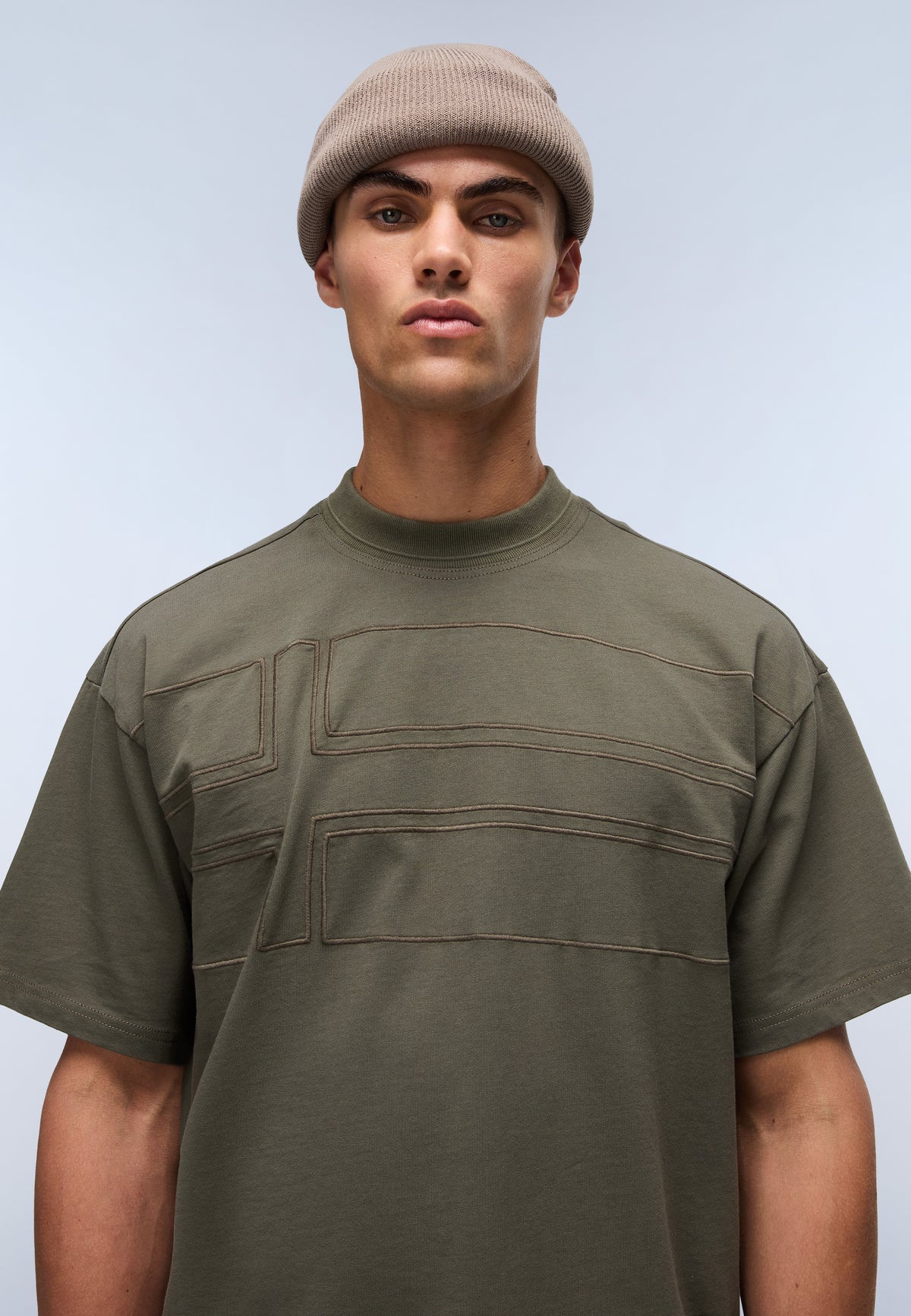 T-shirt a Maniche Corte Braies in Jersey Verde Tea Leaf - 2