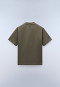 T-shirt a Maniche Corte Braies in Jersey Verde Tea Leaf - 6