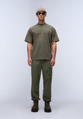 T-shirt a Maniche Corte Braies in Jersey Verde Tea Leaf - 3