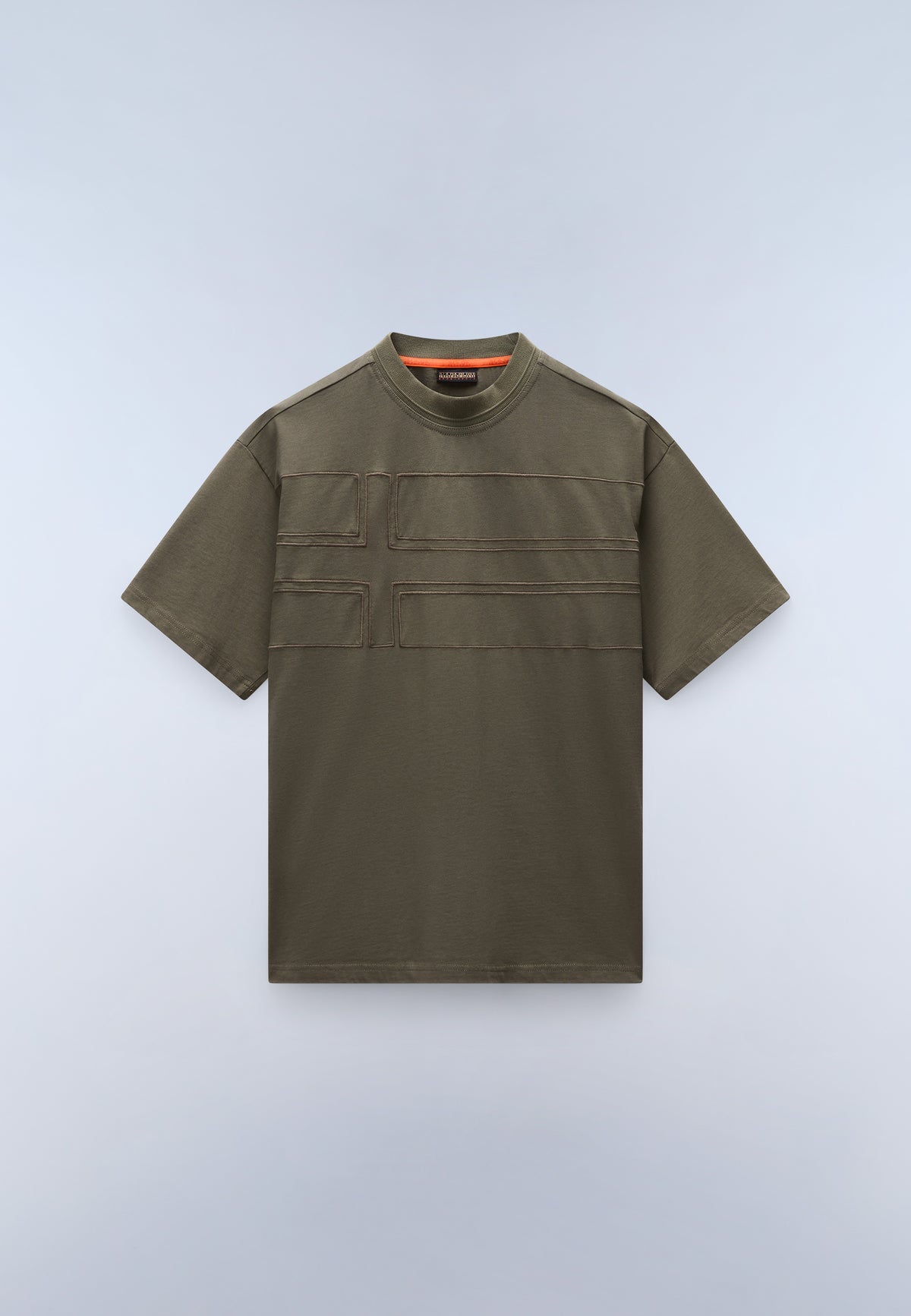 T-shirt a Maniche Corte Braies in Jersey Verde Tea Leaf - 1