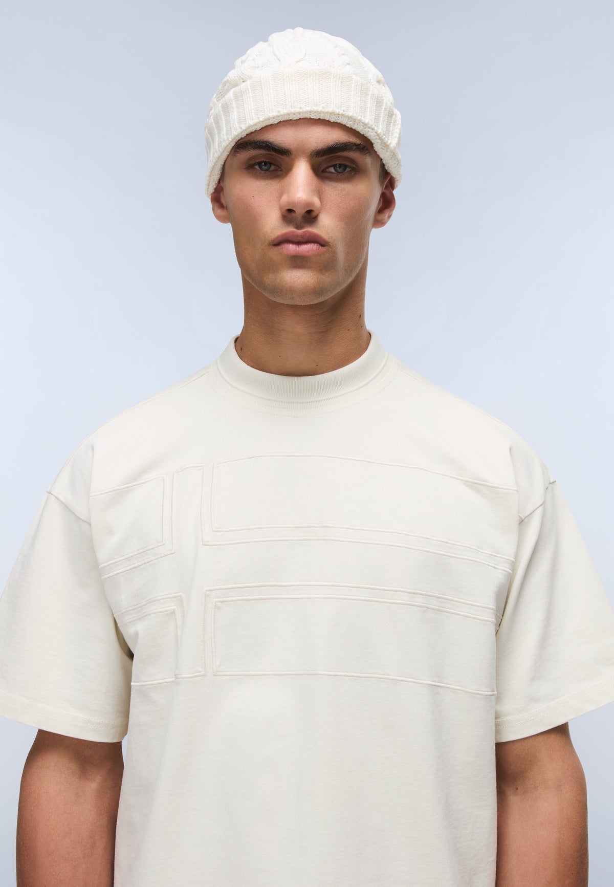 T-shirt a Maniche Corte Braies in Jersey Beige - 2