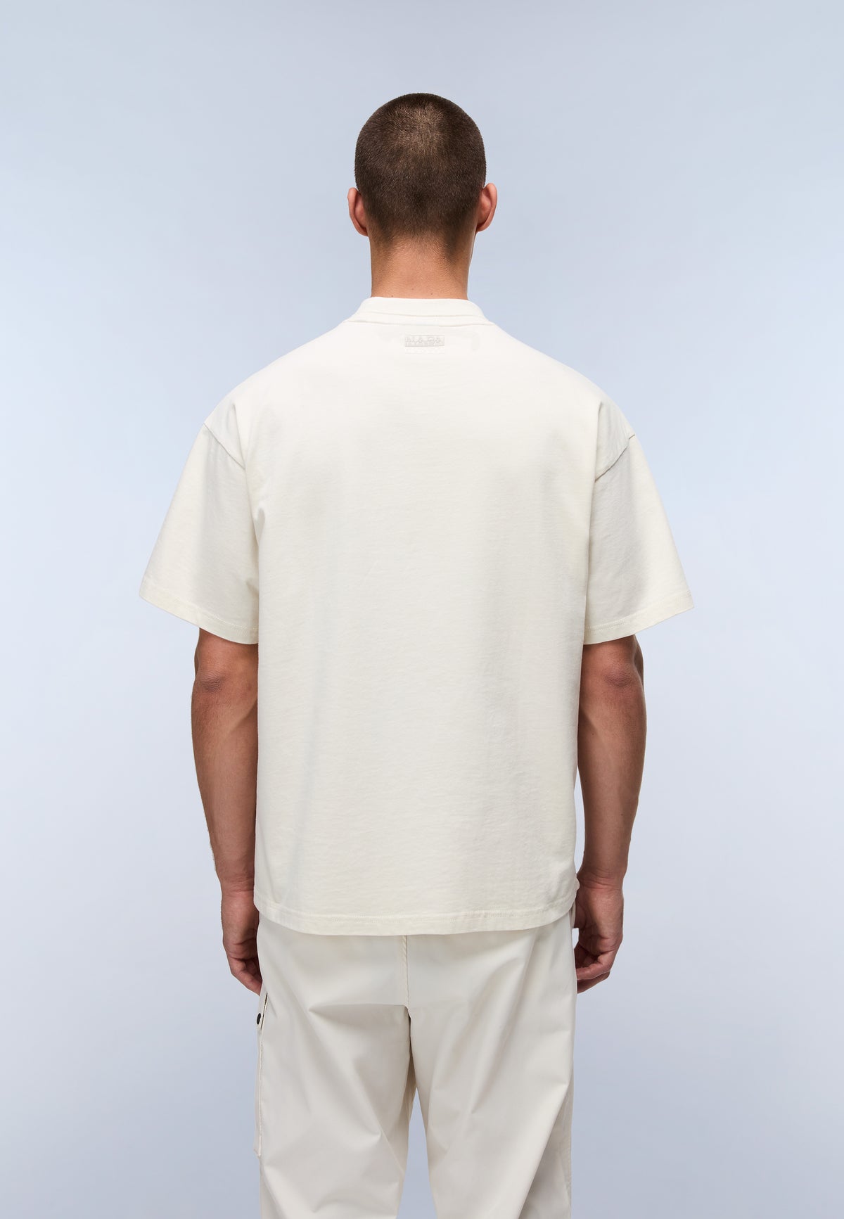 T-shirt a Maniche Corte Braies in Jersey Beige - 5