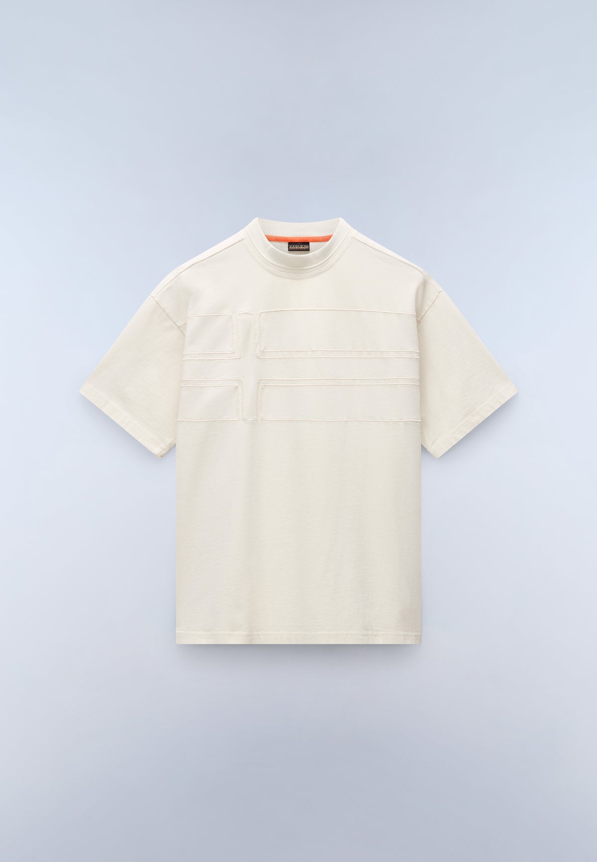 T-shirt a Maniche Corte Braies in Jersey Beige - 1