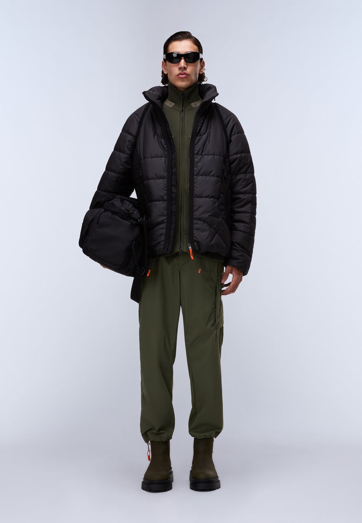 Chaqueta Acolchada Modular Biez Negro - 3