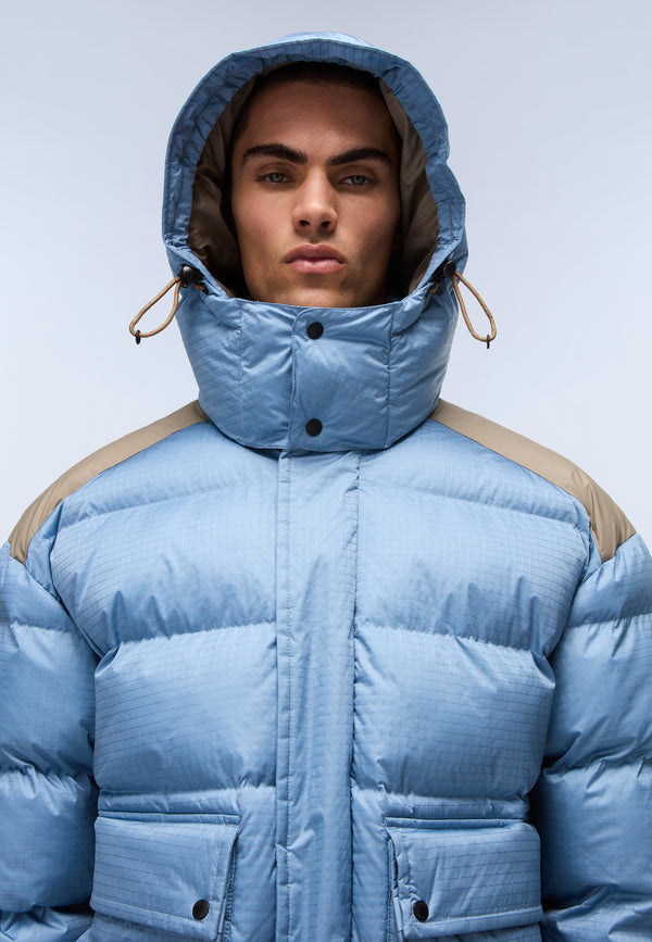 Gail Pufferjack Blauw Denim