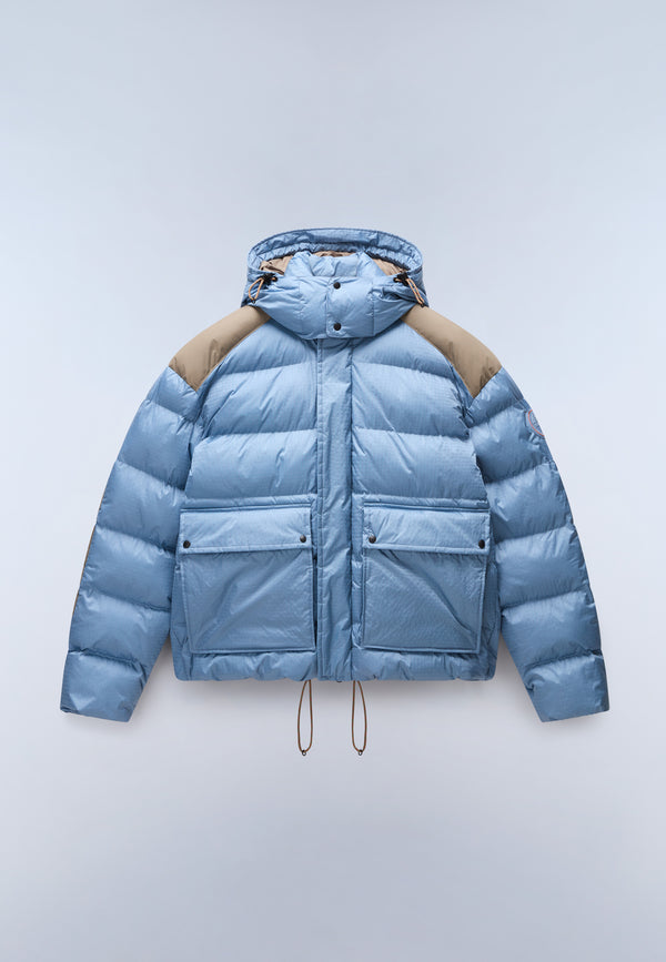 Gail Pufferjack Blauw Denim