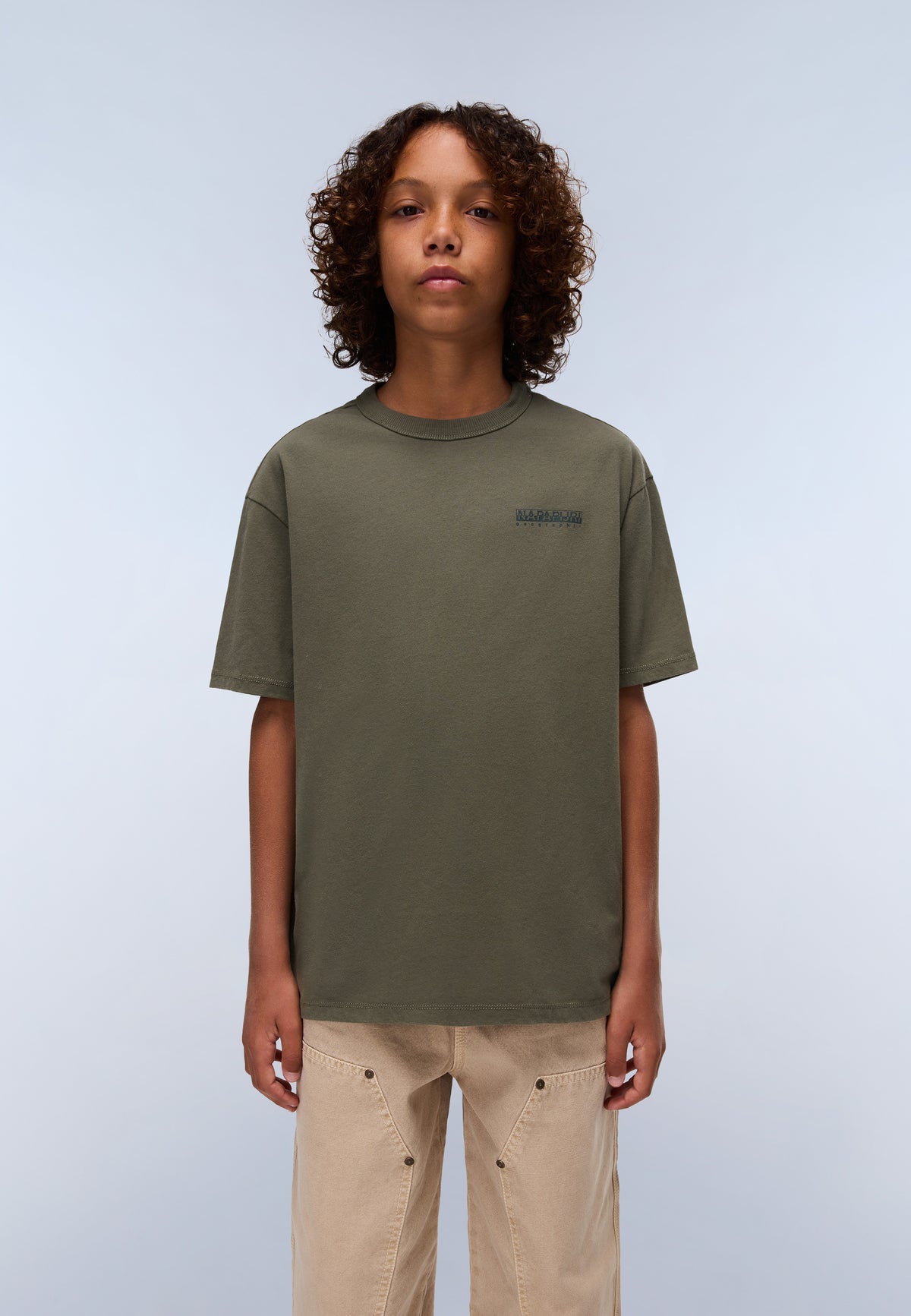 Ahr Jersey Short Sleeve T-Shirt (4-16 Years) Green Tea Leaf - 2