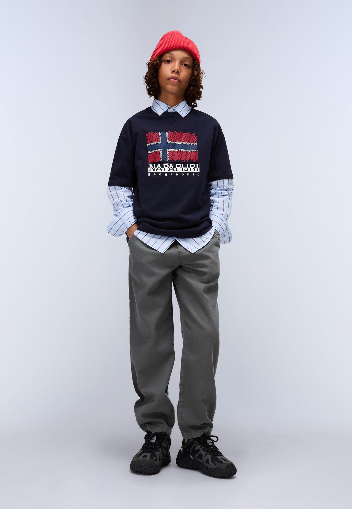 Kurzärmeliges Jersey-T-Shirt Adige (4-16 Jahre) Dark Blue - 2