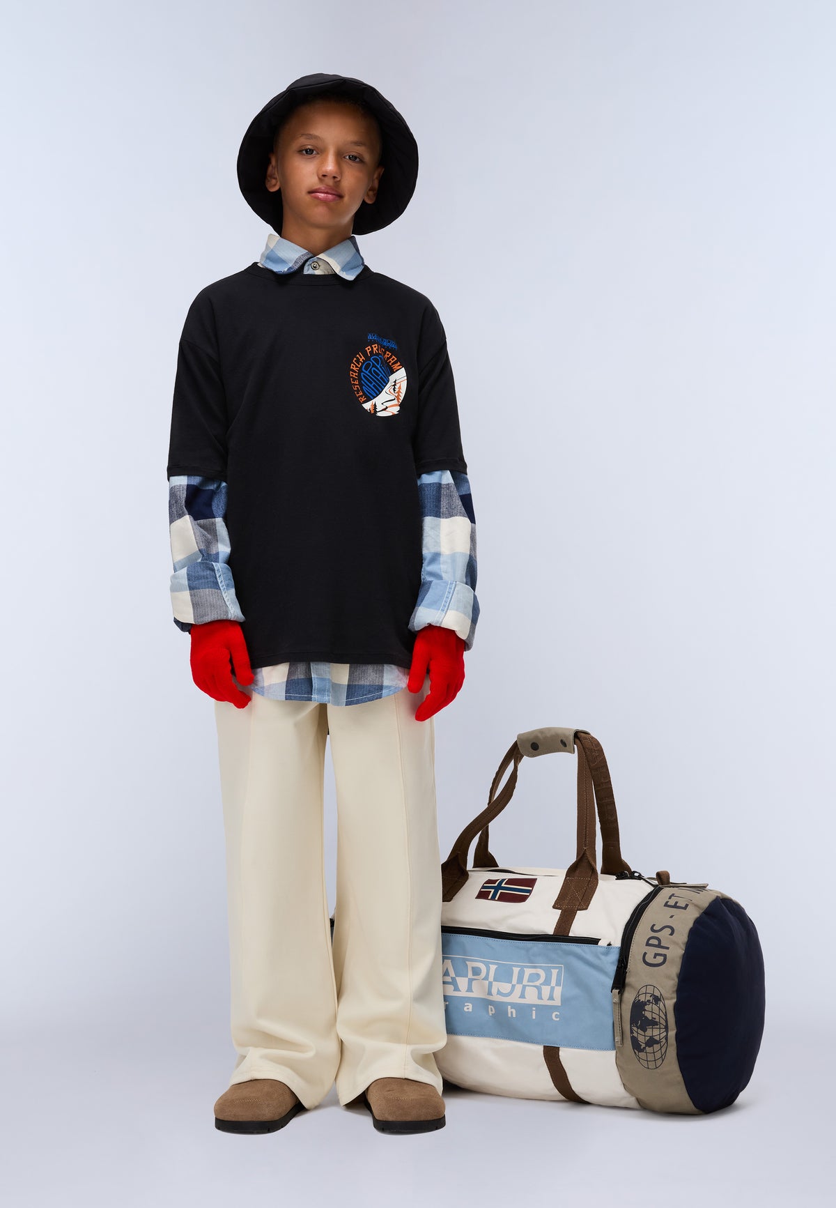 Kurzärmeliges Jersey-T-Shirt Adige (4-16 Jahre) Schwarz F0N - 2