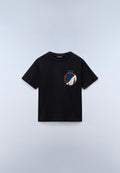 T-Shirt a Maniche Corte Adige in Jersey (4-16 ANNI) Nero F0N - 1