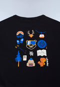 T-Shirt a Maniche Corte Adige in Jersey (4-16 ANNI) Nero F0X - 6