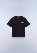 T-Shirt a Maniche Corte Adige in Jersey (4-16 ANNI) Nero F0X - 1