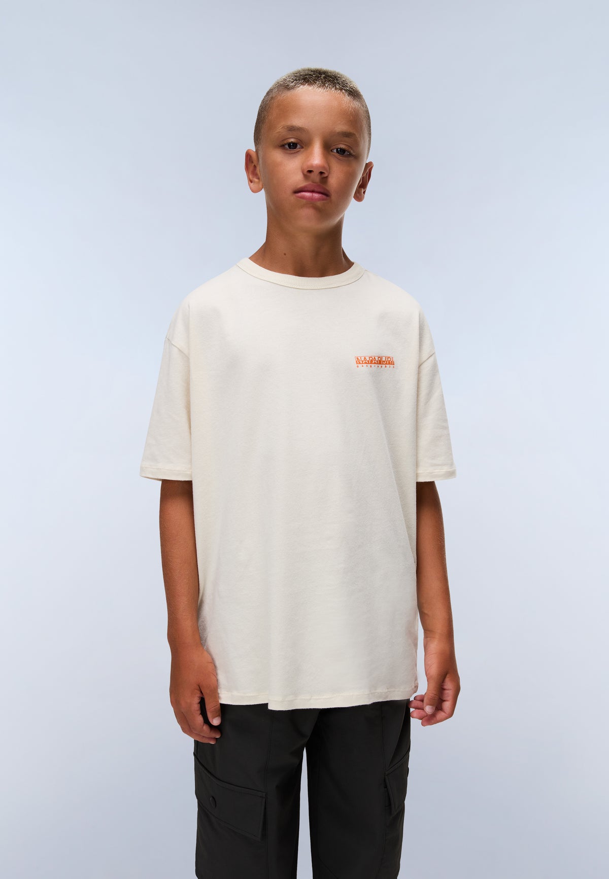 Kurzärmeliges Jersey-T-Shirt Adige (4-16 Jahre) Weiss F0Y - 3