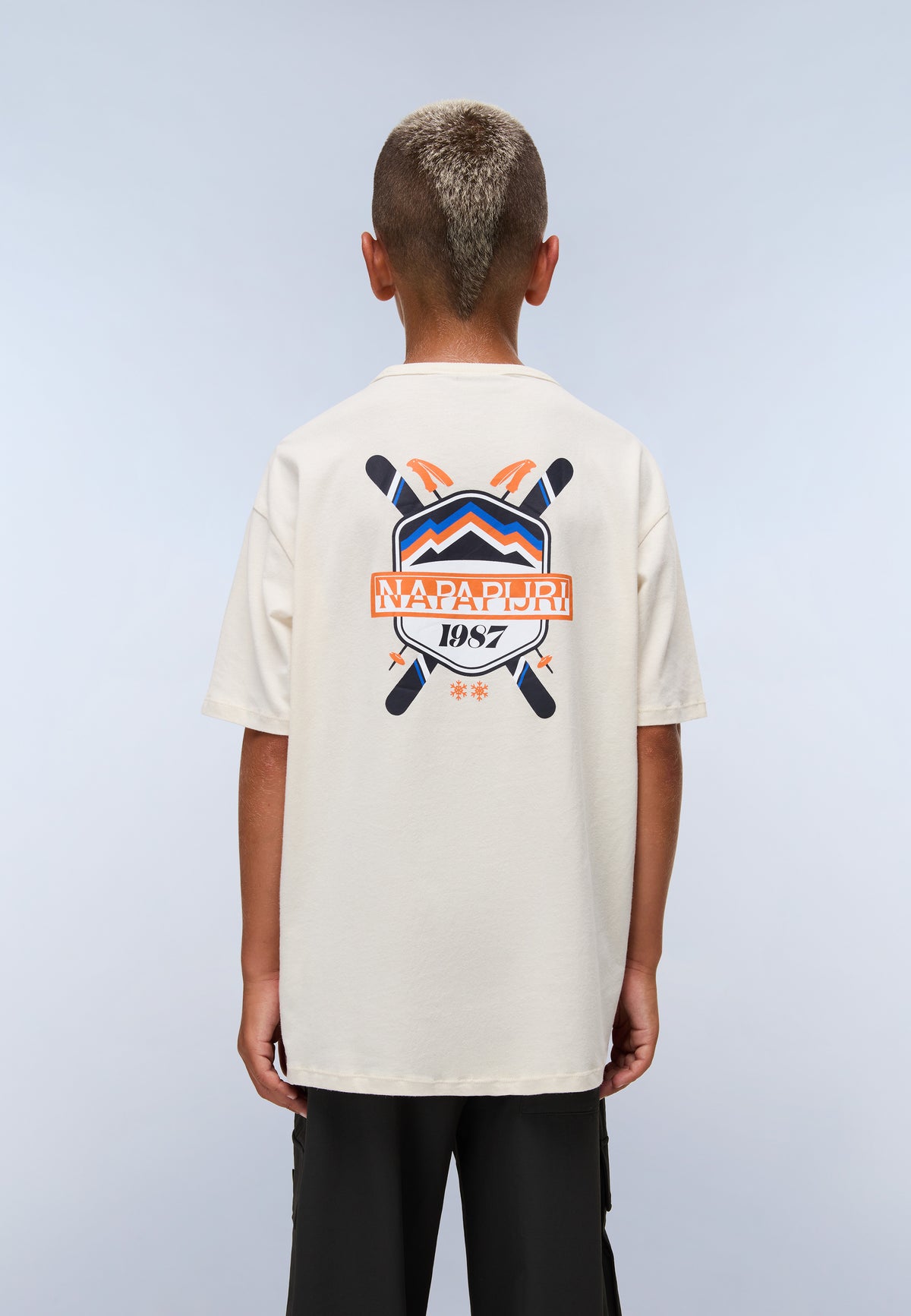 T-Shirt a Maniche Corte Adige in Jersey (4-16 ANNI) Bianco F0Y - 4