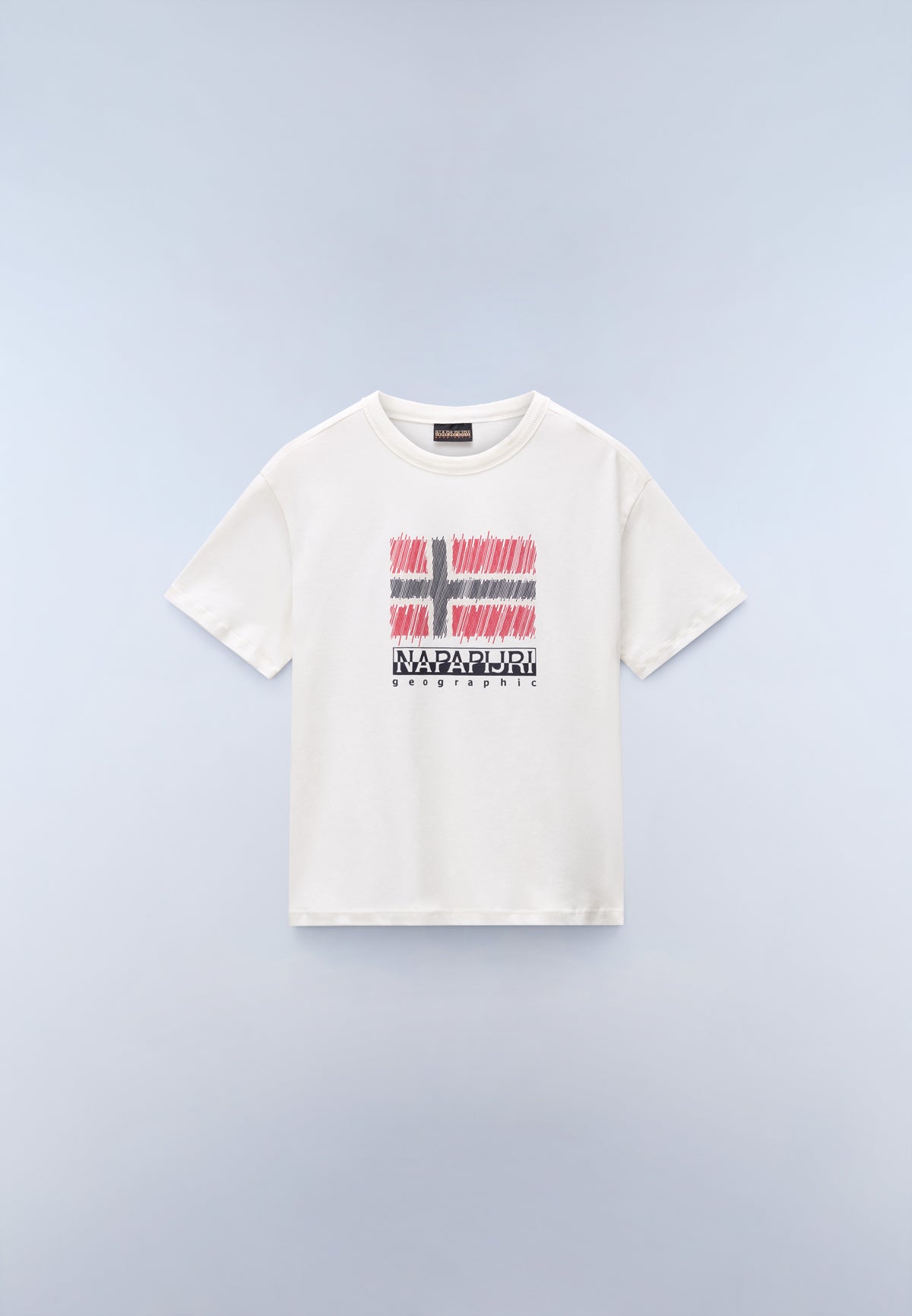 Kurzärmeliges Jersey-T-Shirt Adige (4-16 Jahre) Weiss F0Z - 1