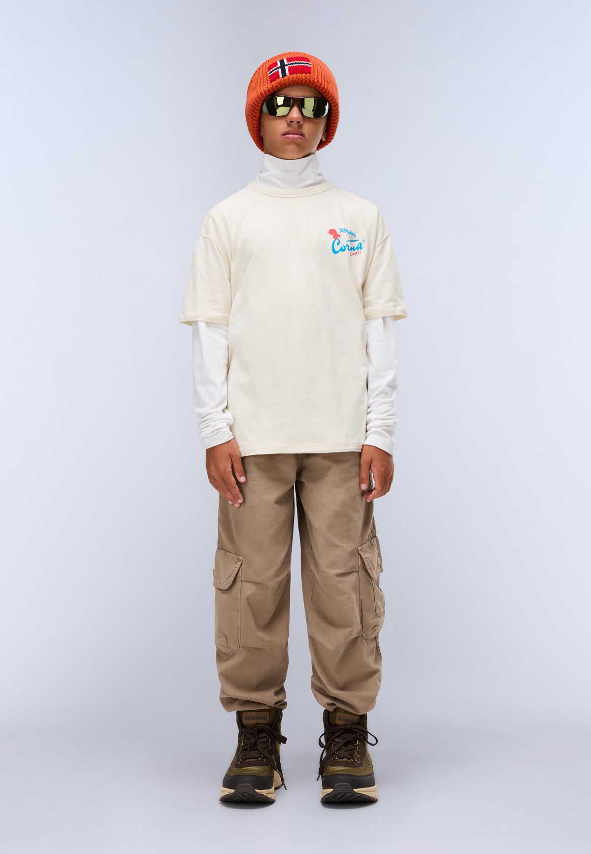 Kurzärmeliges Jersey-T-Shirt Adige (4-16 Jahre) Beige - 2
