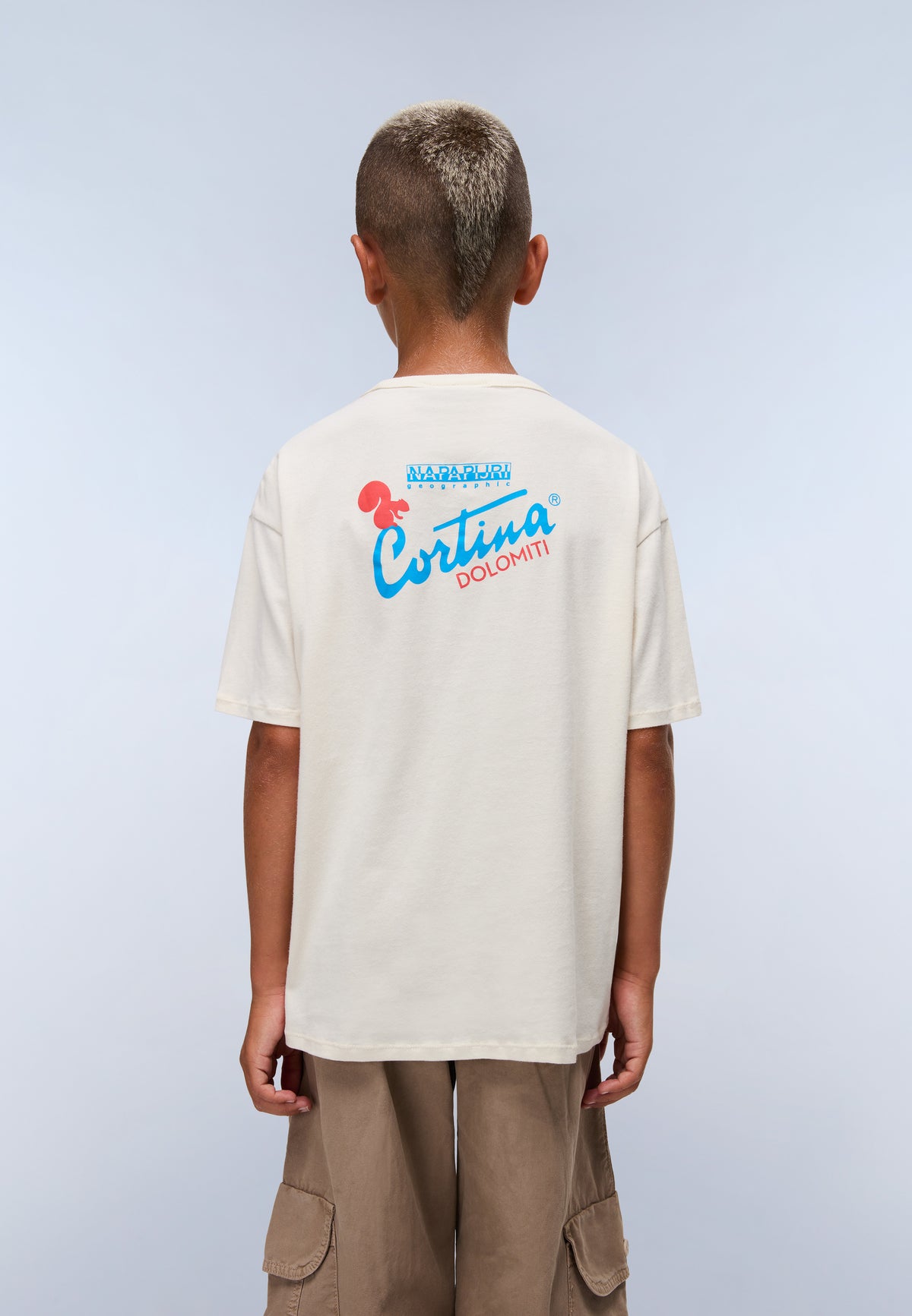 T-Shirt a Maniche Corte Adige in Jersey (4-16 ANNI) Beige - 4