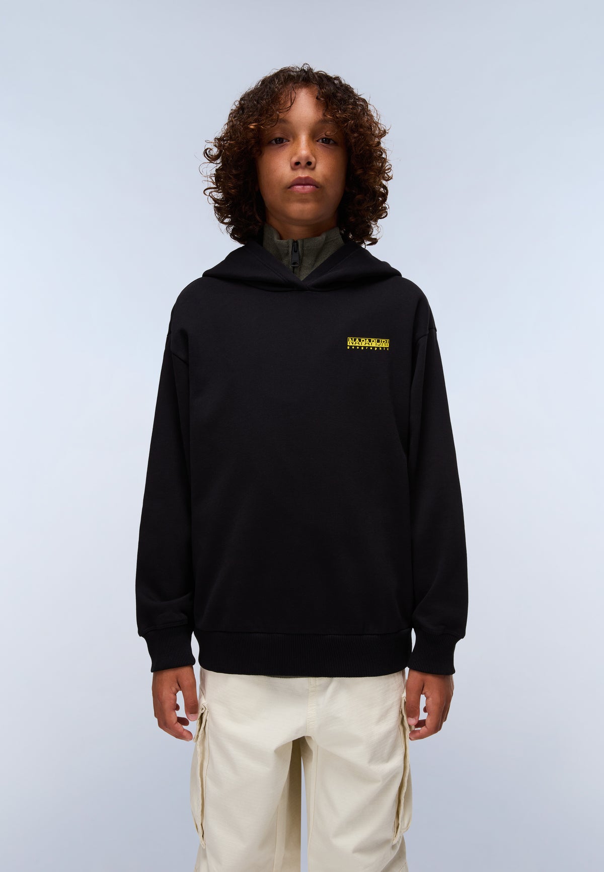 Kapuzenpullover Adige (4-16 Jahre) Schwarz F0X - 3