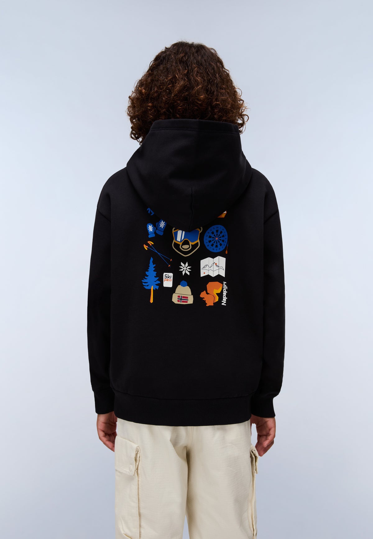 Kapuzenpullover Adige (4-16 Jahre) Schwarz F0X - 4