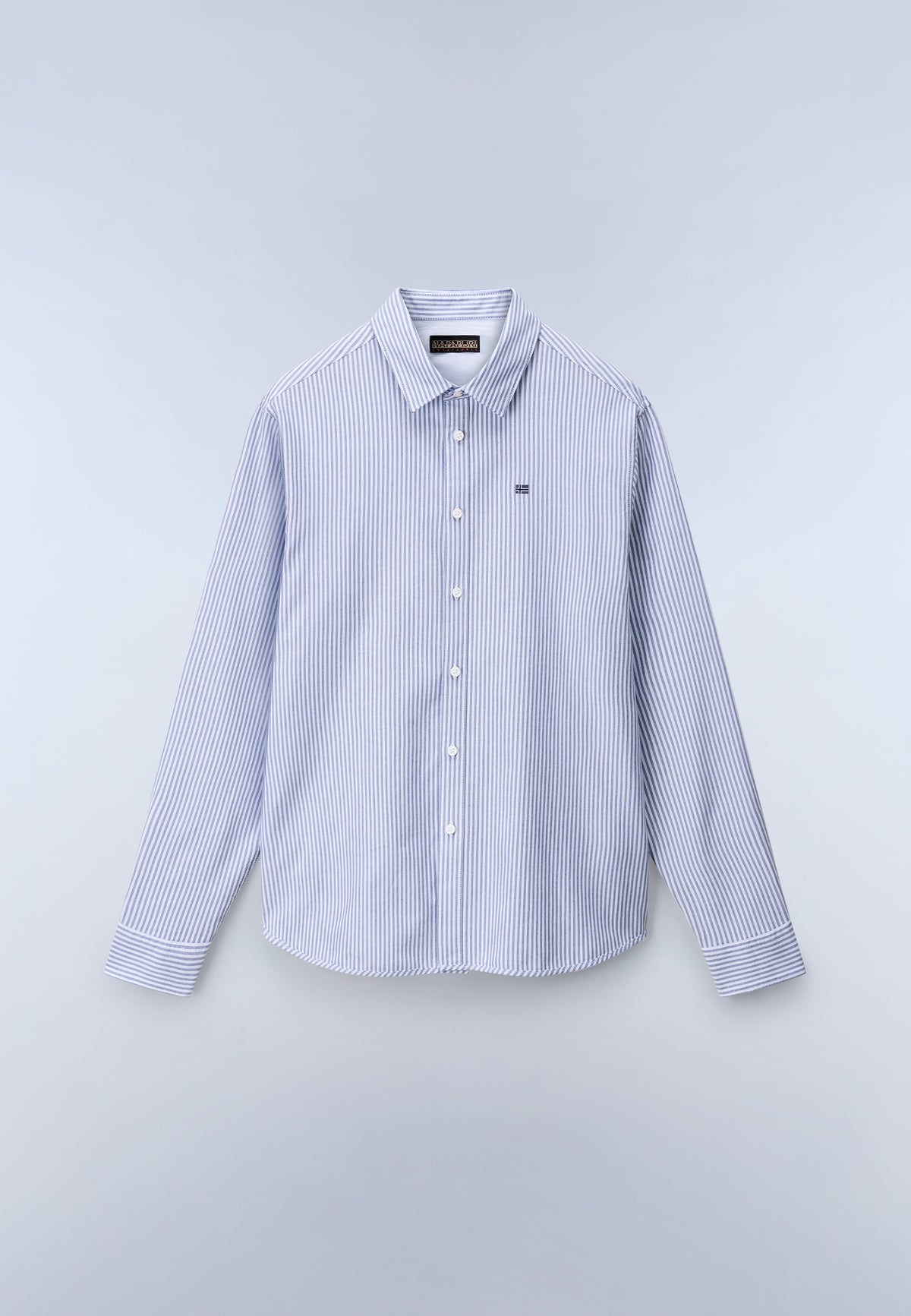 Camicia a Maniche Lunghe Terra Grigio Stripe 94S - 1