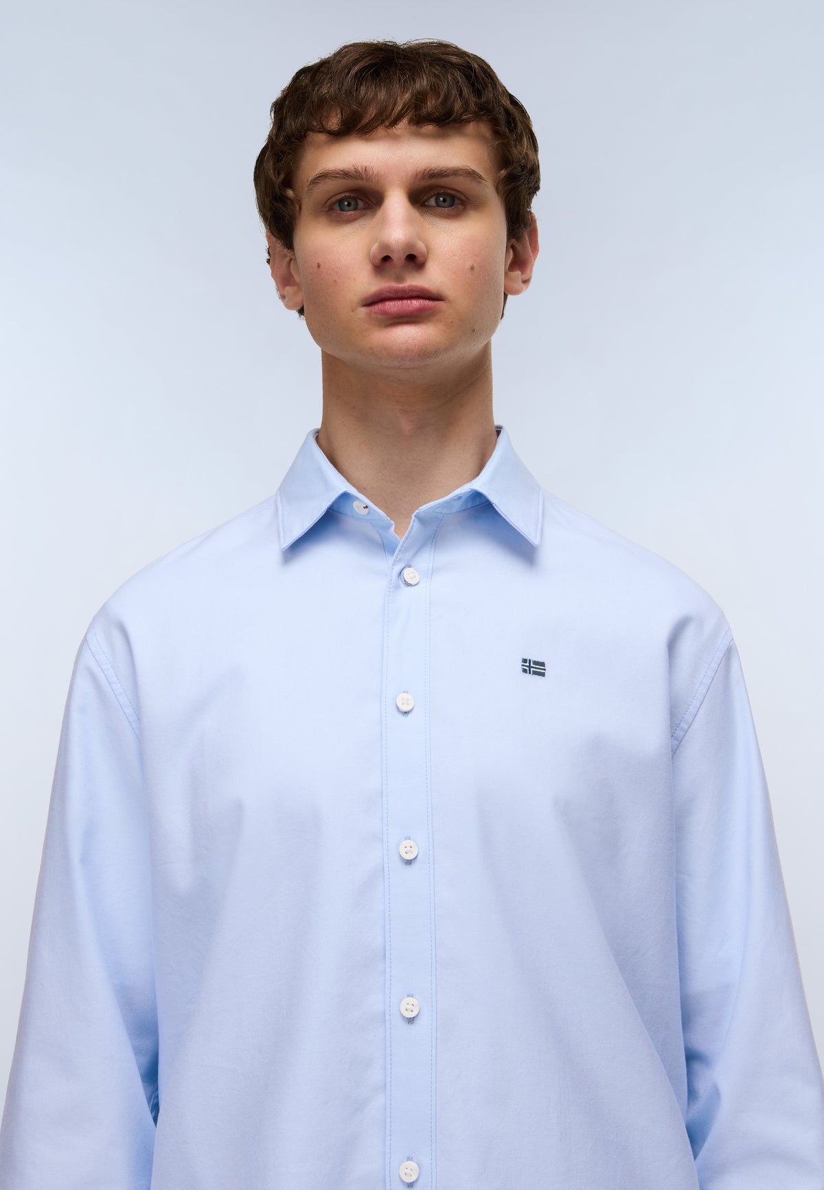 Camicia a Maniche Lunghe Terra Blu chiaro - 2