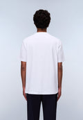 T-Shirt à Manches Courtes en Jersey Drapeau Blanc - 4
