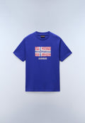 Drapeau Jersey T-Shirt met Korte Mouwen Blauw Royal - 1