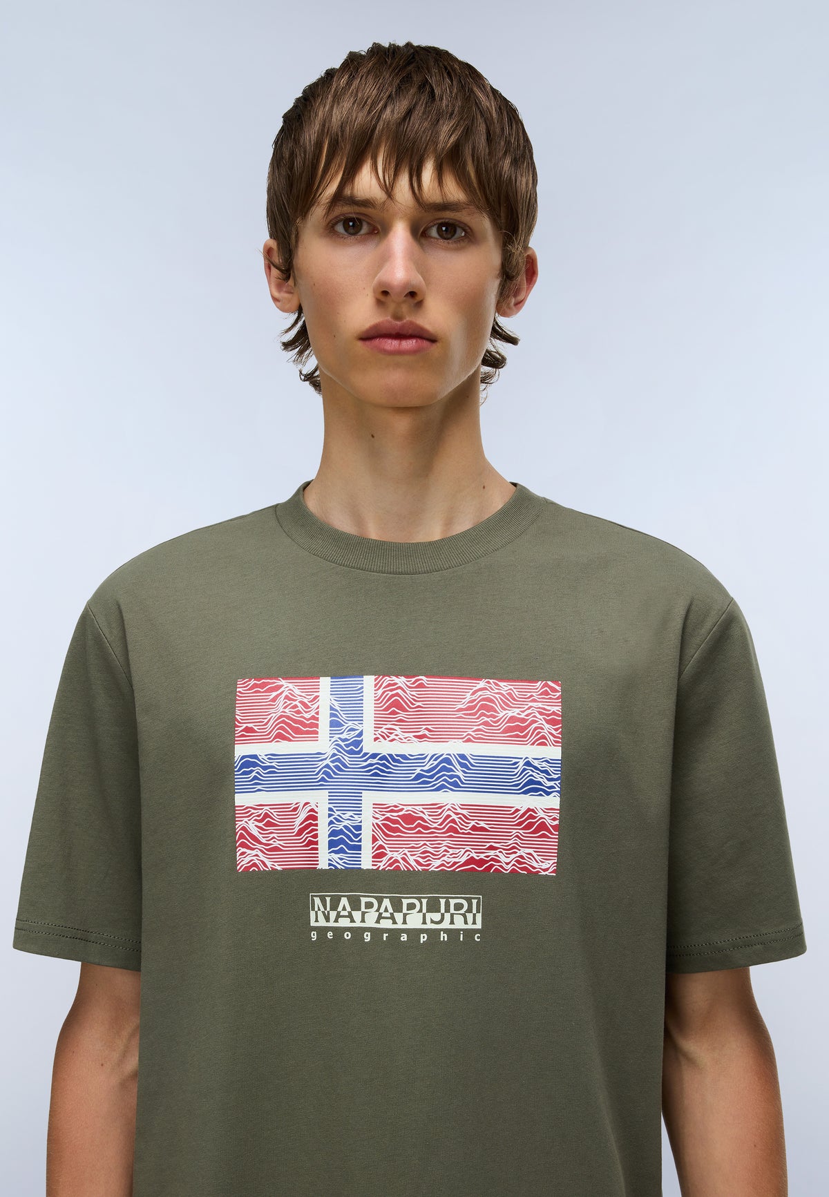 T-Shirt à Manches Courtes en Jersey Drapeau Vert Tea Leaf - 2