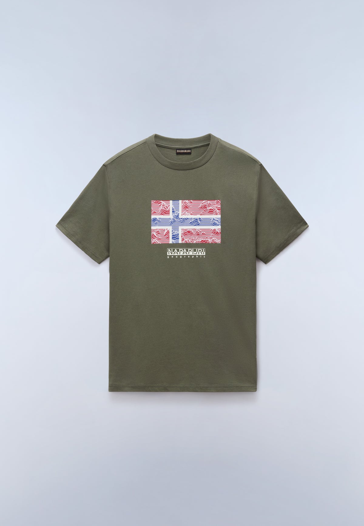 T-Shirt à Manches Courtes en Jersey Drapeau Vert Tea Leaf - 1
