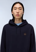 Badge French Terry Hoodie Dark Blue - 2