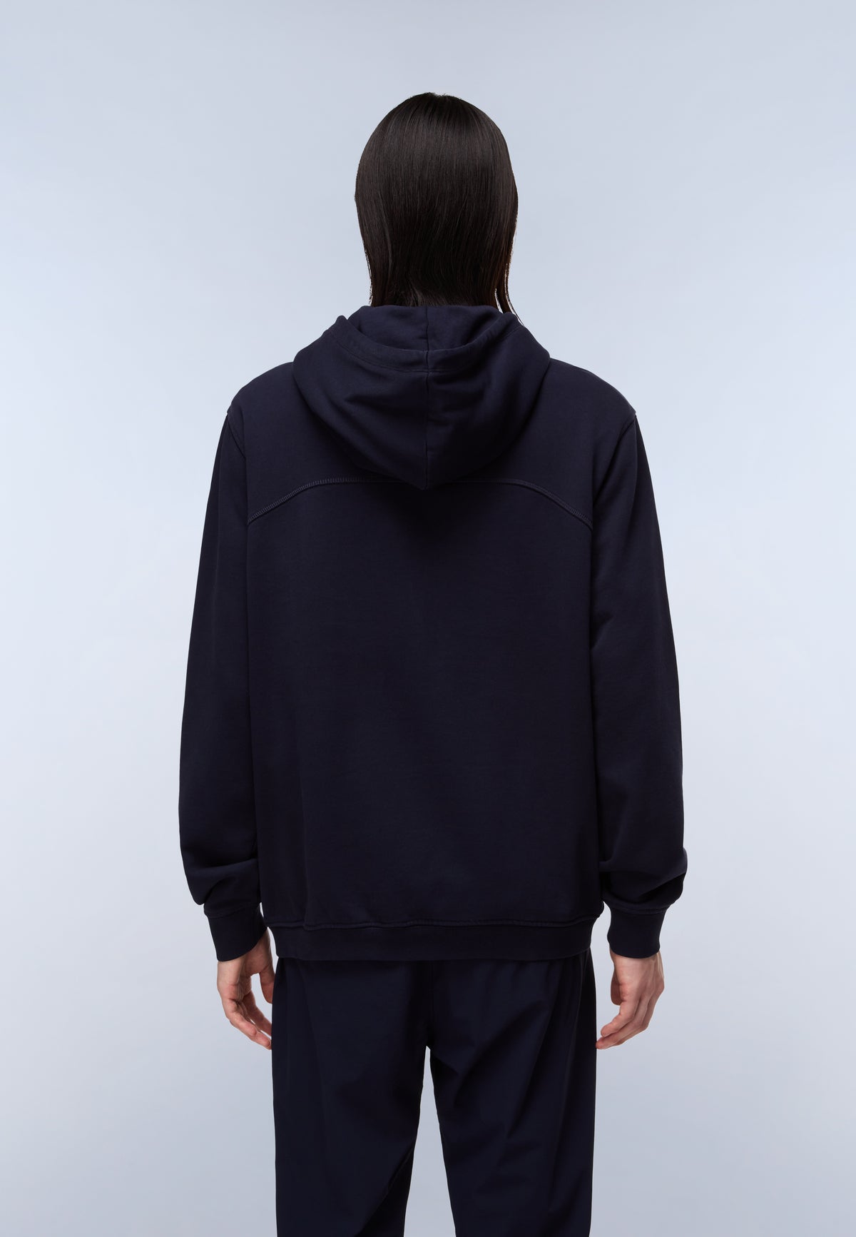 Badge French Terry Hoodie Dark Blue - 4