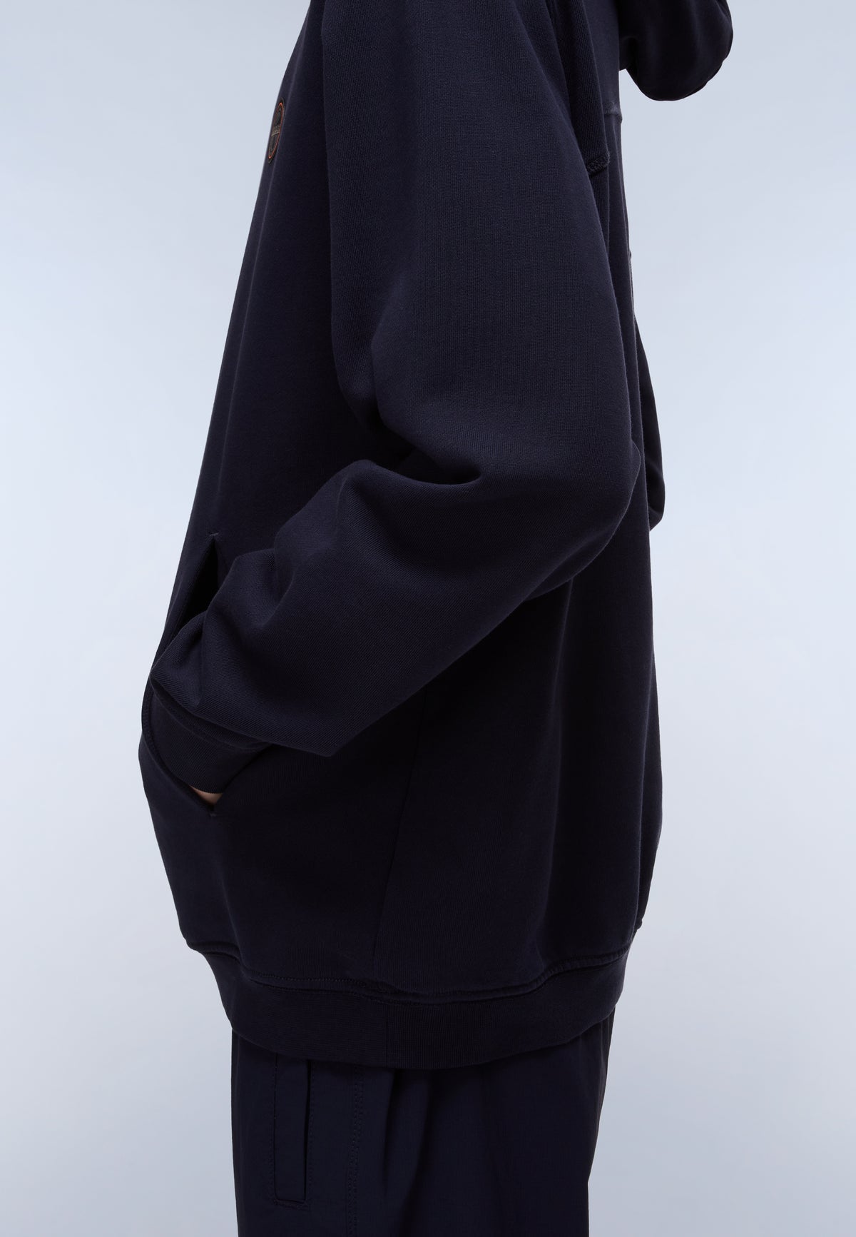 Badge French Terry Hoodie Dark Blue - 6