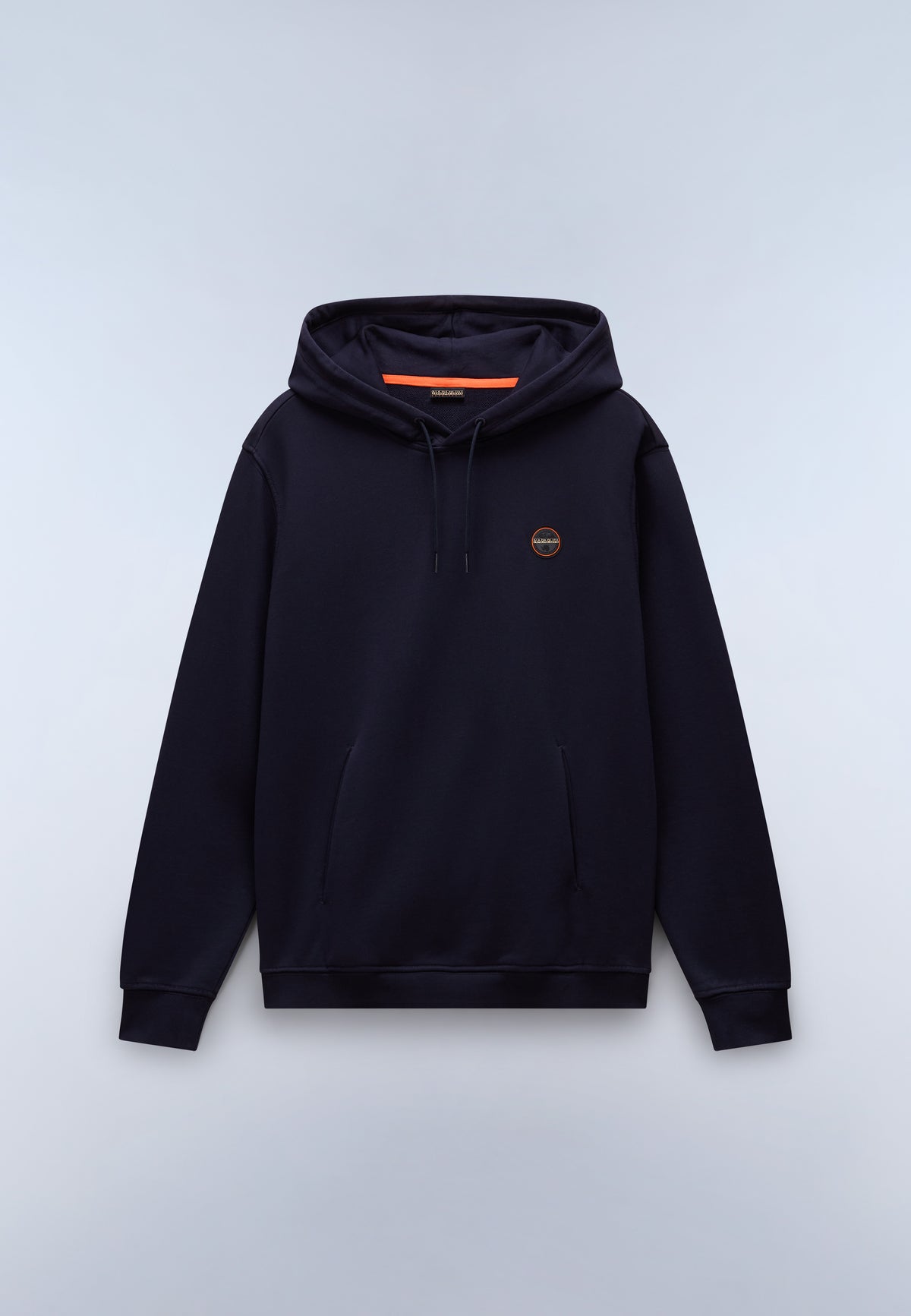 Badge French Terry Hoodie Dark Blue - 1
