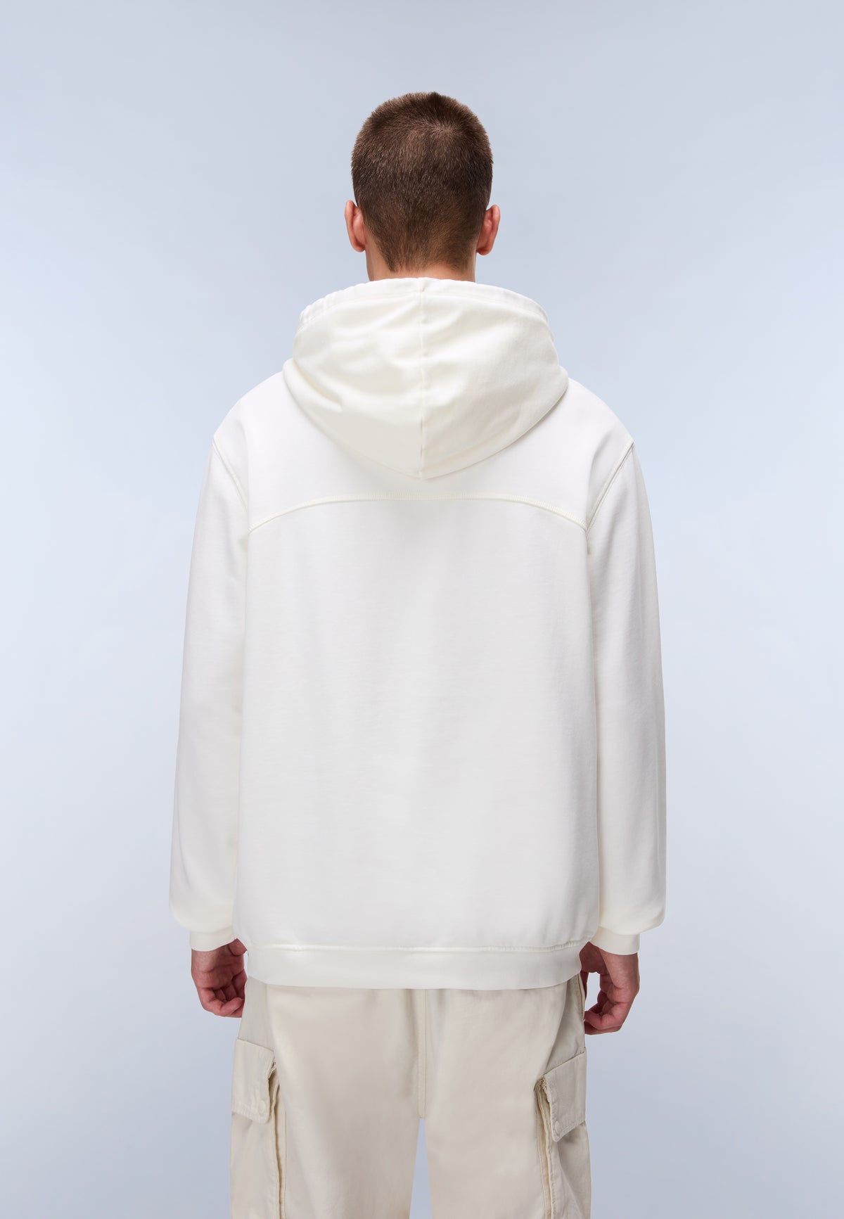 Badge French Terry Hoodie White - 4