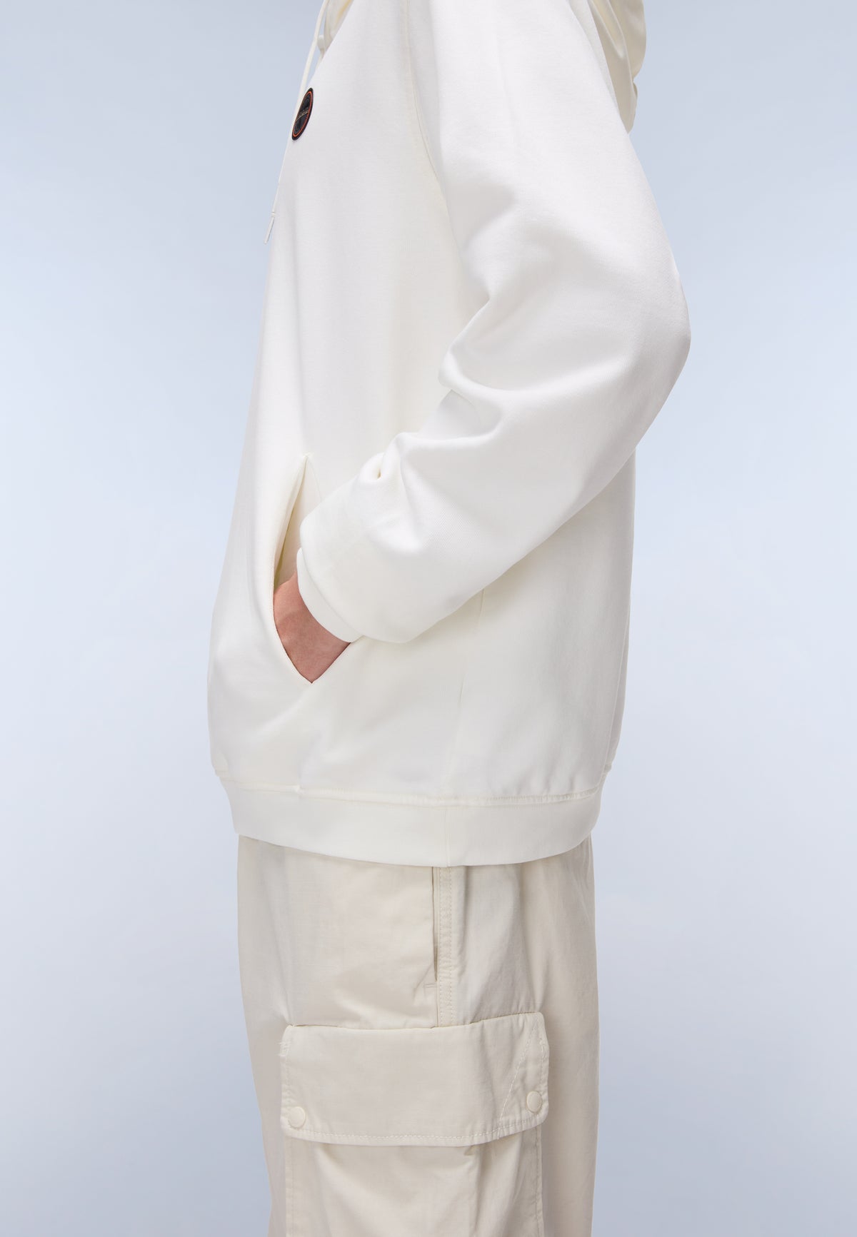 Badge French Terry Hoodie White - 6