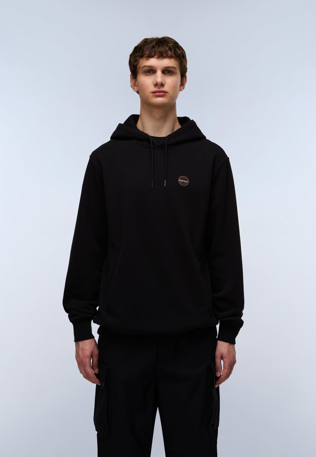 Badge French Terry Hoodie Black - 3