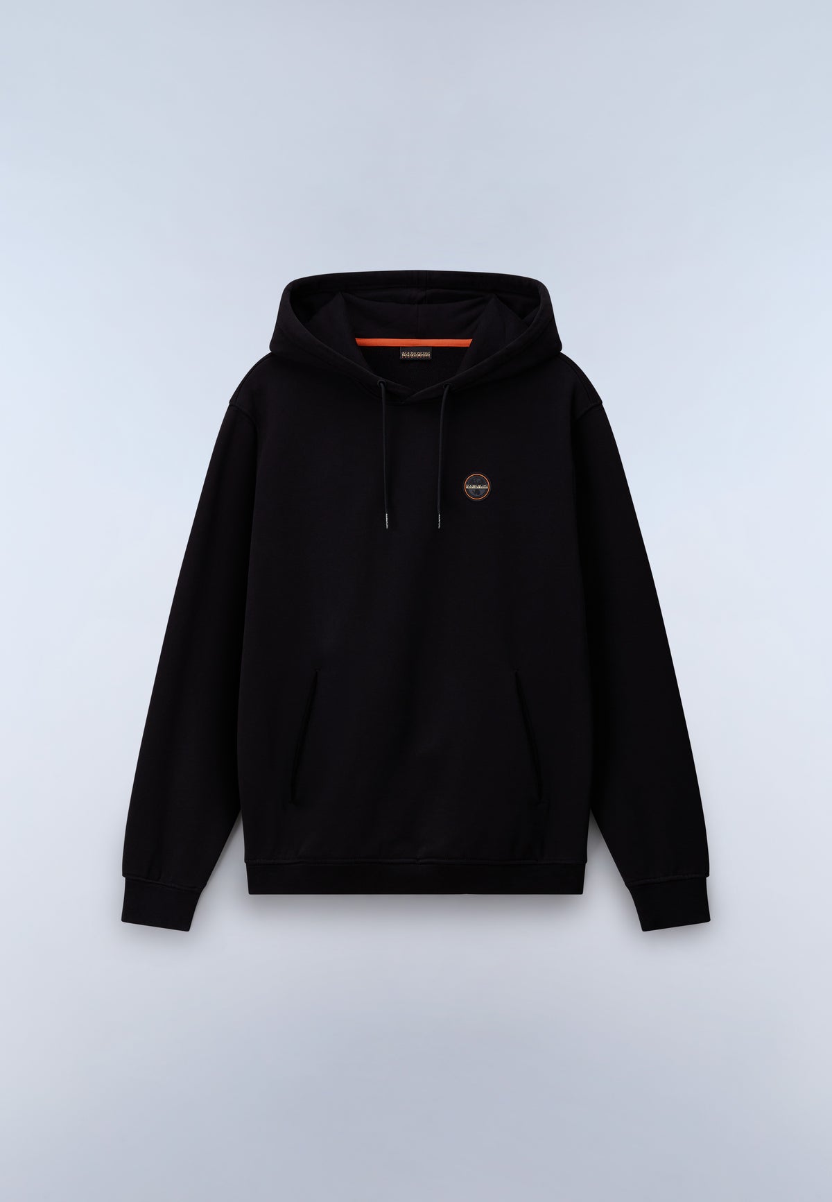 Badge French Terry Hoodie Black - 1