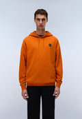 Napapijri French Terry Kapuzenpullover Badge Orange Gold Herren - 3