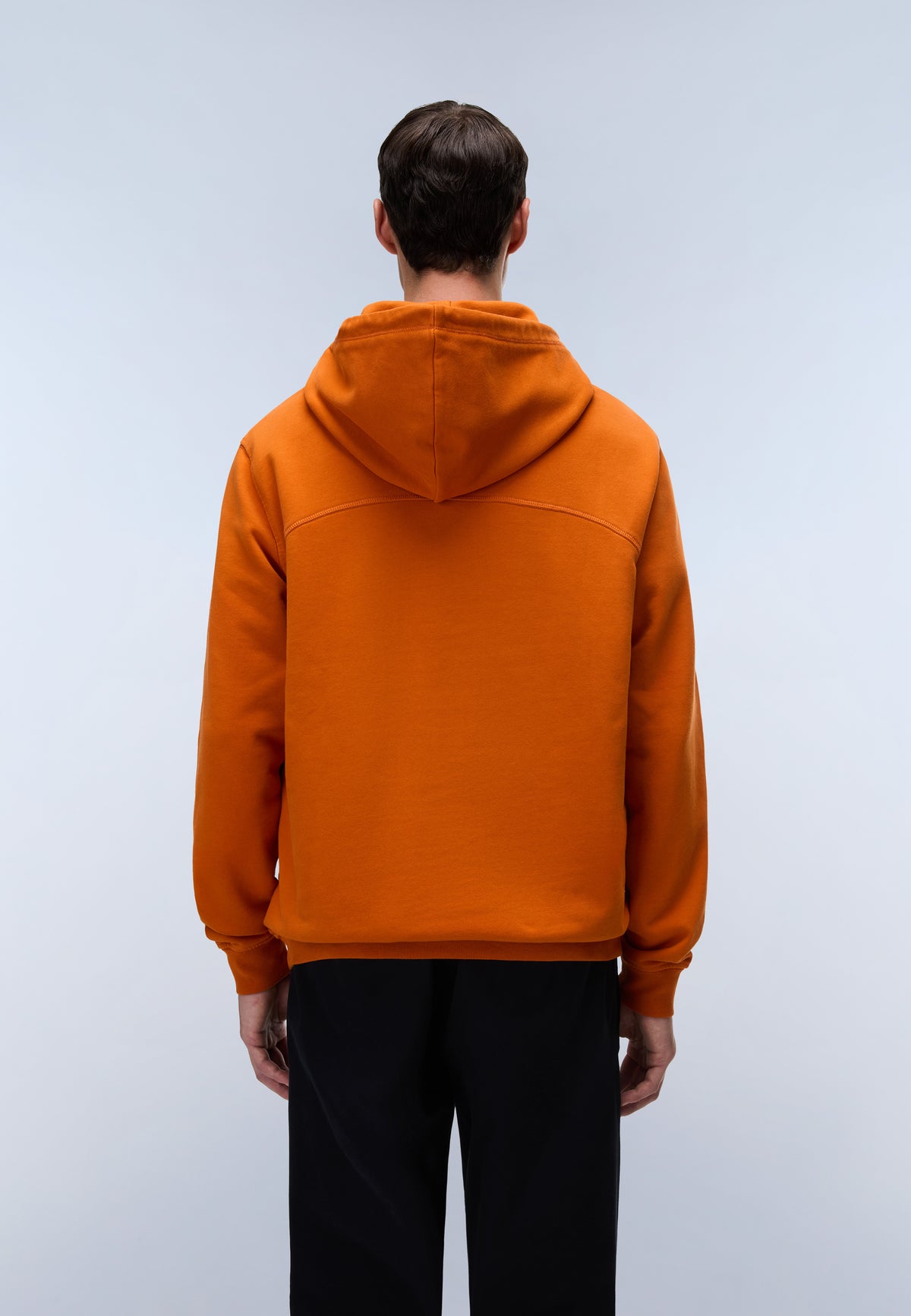 Napapijri French Terry Kapuzenpullover Badge Orange Gold Herren - 4