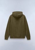 Badge French Terry Hoodie Green Olive Night - 2