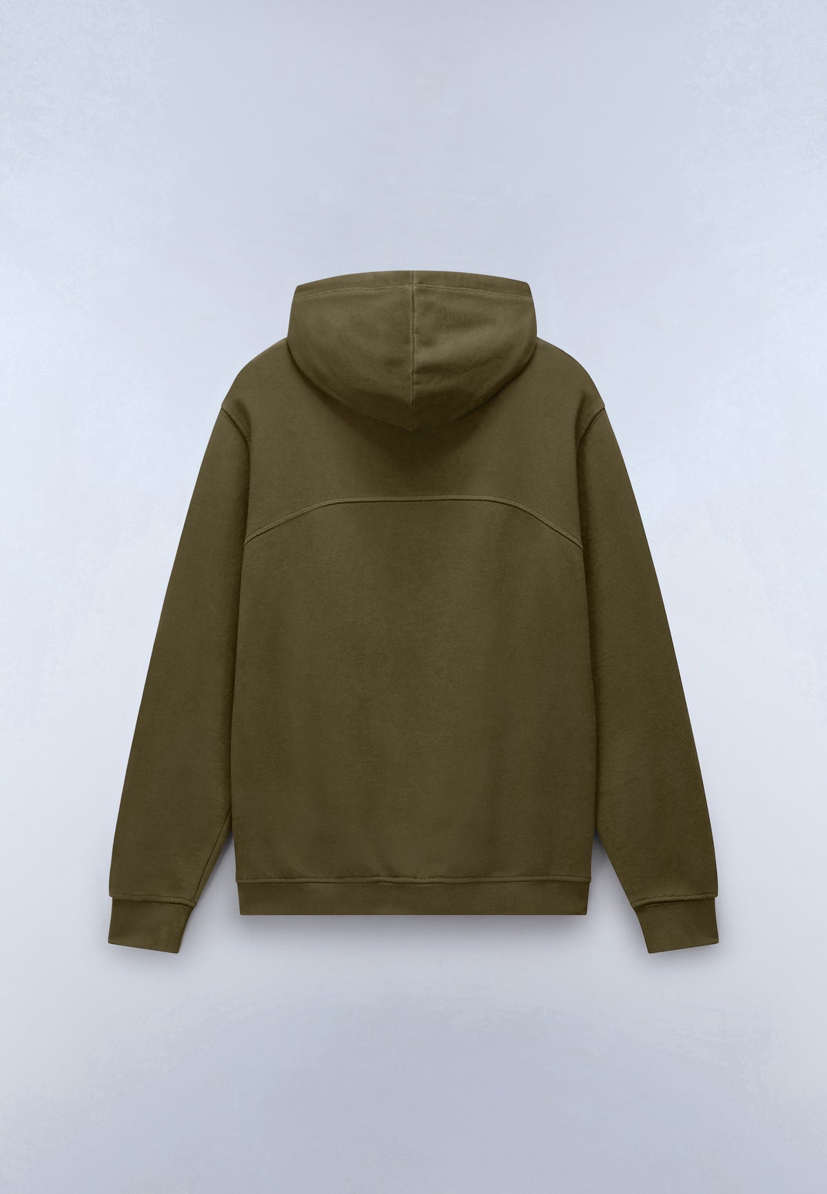 Badge French Terry Hoodie Green Olive Night - 2