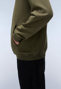 Napapijri Badge French Terry Hoodie Green Olive Night Men - 5
