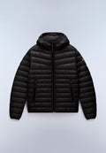 Amis Hooded Puffer Jacket Black - 1