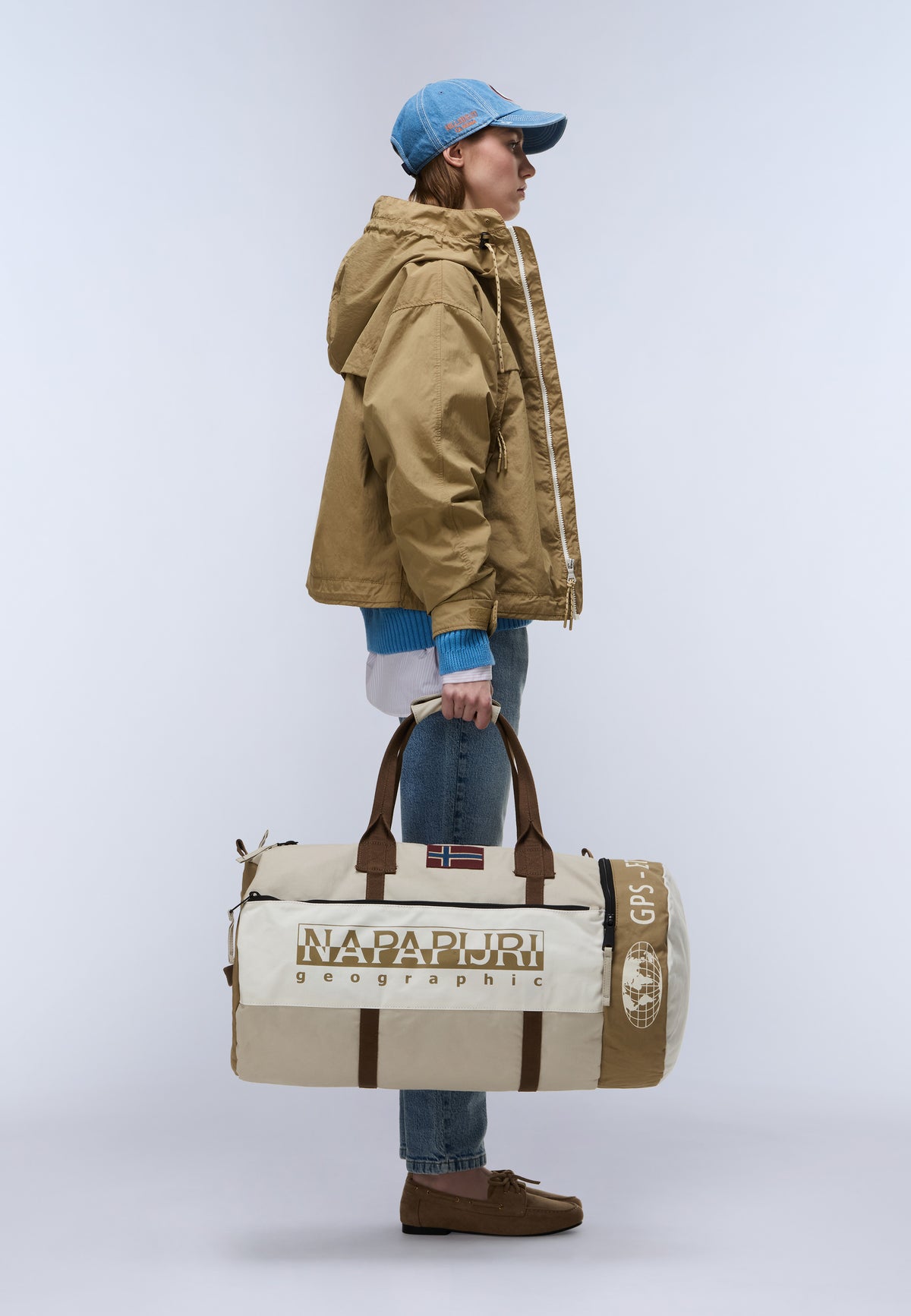 Equator Duffle Bag - 61.44 Lt Beige White - 3