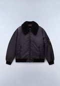 Micro Curly Bomberjacke Nemes Schwarz - 1