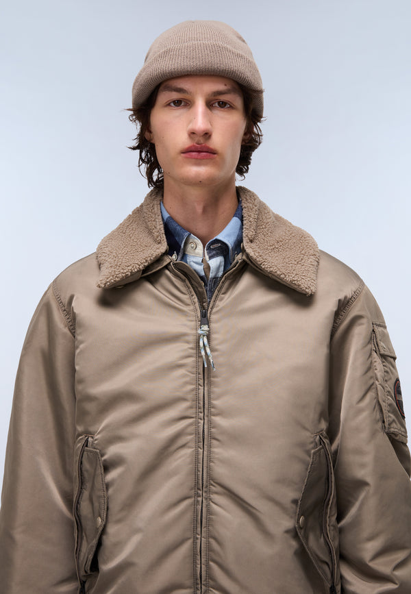 Blouson En Cuir Napapijri Style Perfecto - Neuf Avec étiquettes, Taille XL Pour Femme