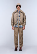 Giacca Bomber Nemes Micro Curly Beige - 3