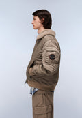 Giacca Bomber Nemes Micro Curly Beige - 2