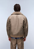 Giacca Bomber Nemes Micro Curly Beige - 3